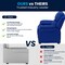 Flash Furniture Kids Recliner, 26" to 39" x 28", Upholstery Color: Blue, Frame Material: Hardwood, Plastic BT-7985-KID-BLUE-GG - alternate 2